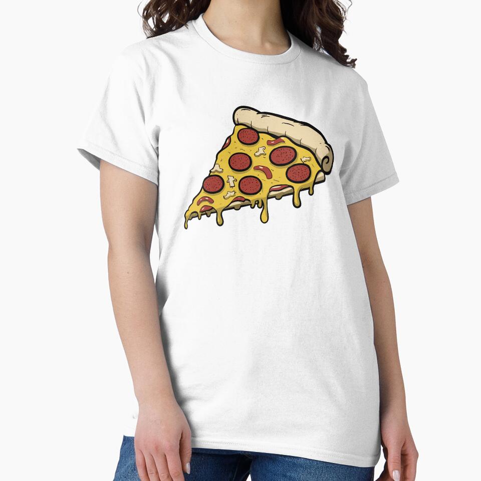 Food Pizza Slice by Art-Jiyuu Unisex , , , Long Sleeve Tee