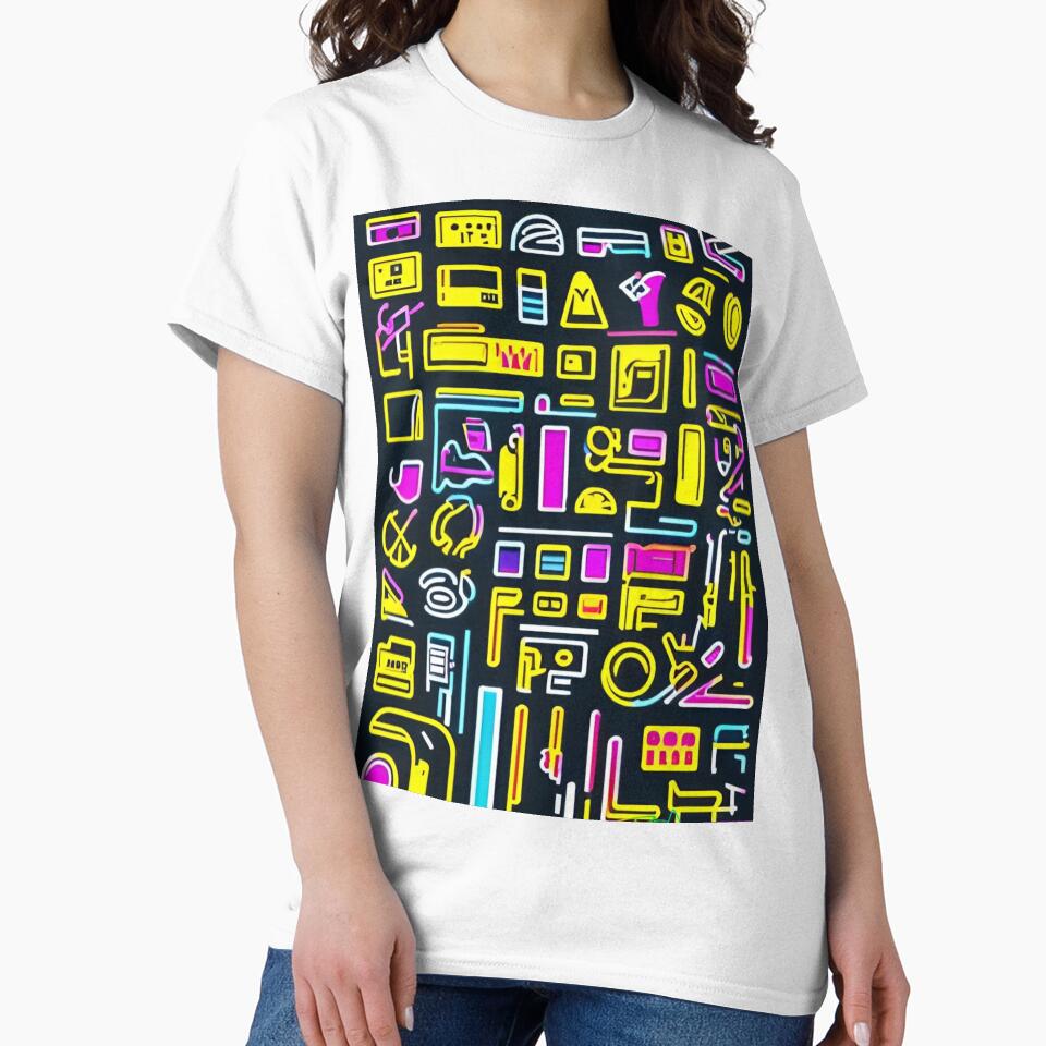 80’s Retro Tech Vibes 83 by Benito Del Ray Unisex , , , Long Sleeve Tee