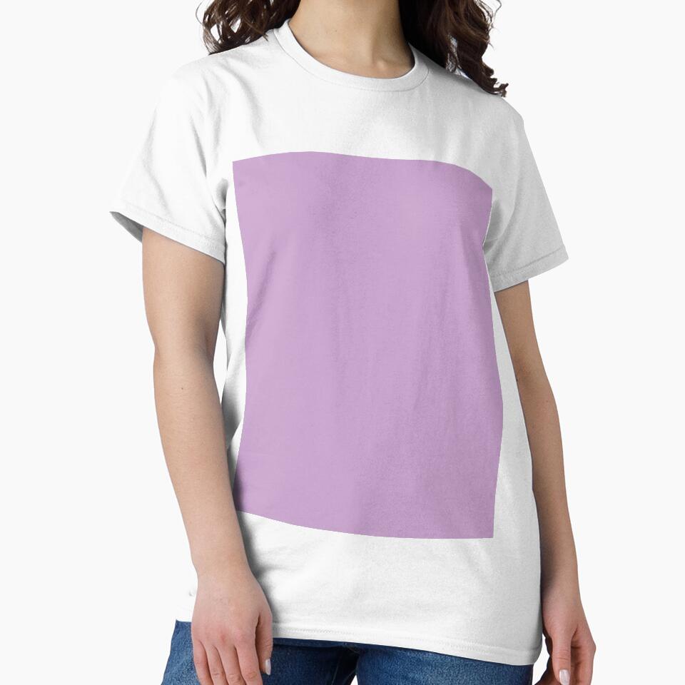 Plain Solid Color Chic Purple Medium Purple Pastel Purple by mimihuang creations Unisex , , , Long Sleeve Tee
