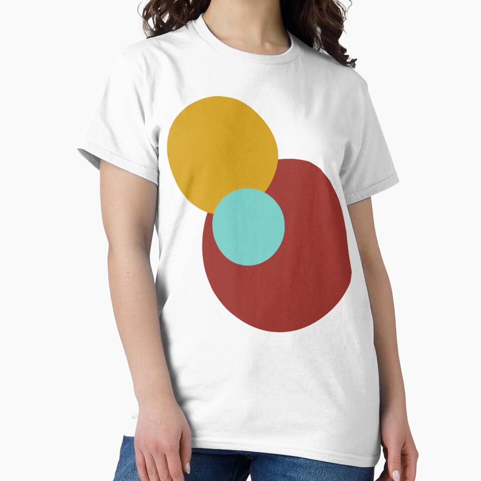 Overlapping Circles - Bauhaus Mid Century Geometric Art by ZorianArt