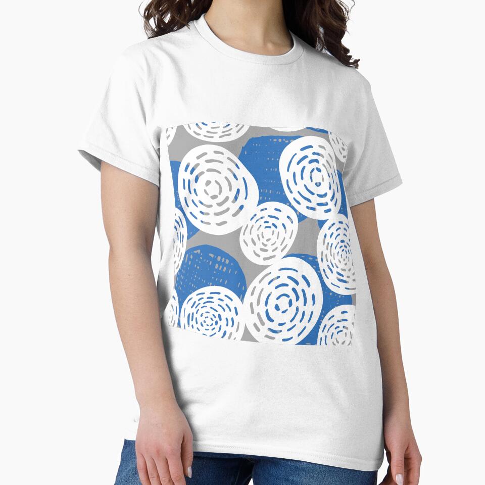 Modern Overlapping Circle Leaves Pattern by LifeProApperal