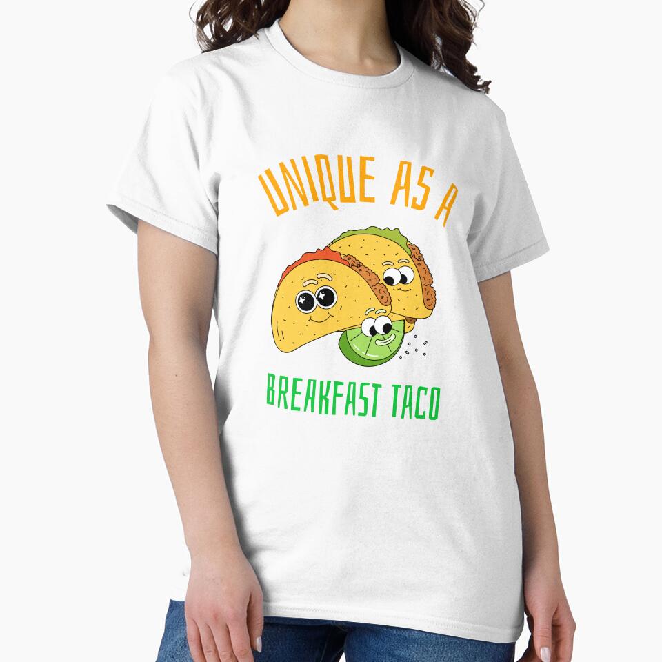 Unique As A Breakfast Taco by UnstoppableShpy Unisex , , , Long Sleeve Tee