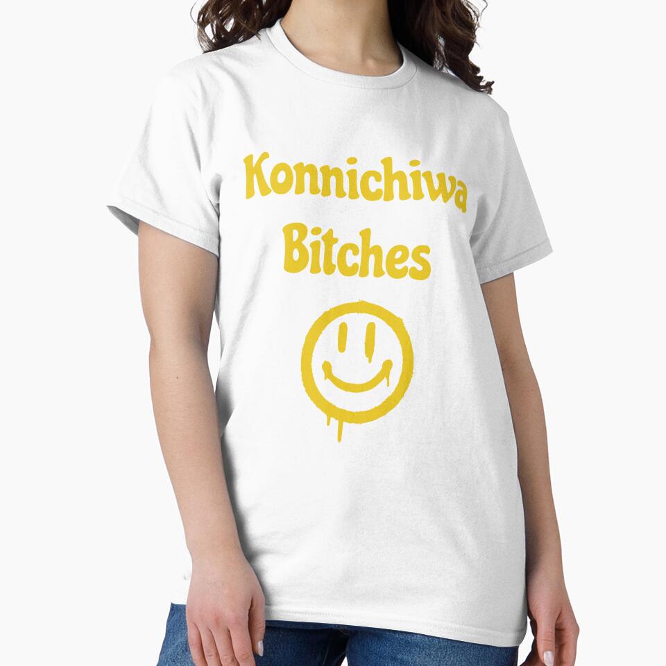 Konnichiwa Bitches by KATKattalestv Unisex , , , Long Sleeve Tee