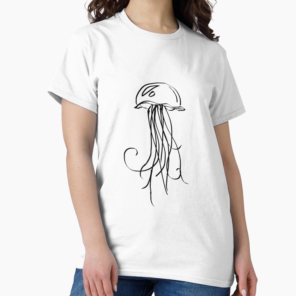 Cotton Candy Colored Jellyfish by junelight19 Unisex , , , Long Sleeve Tee