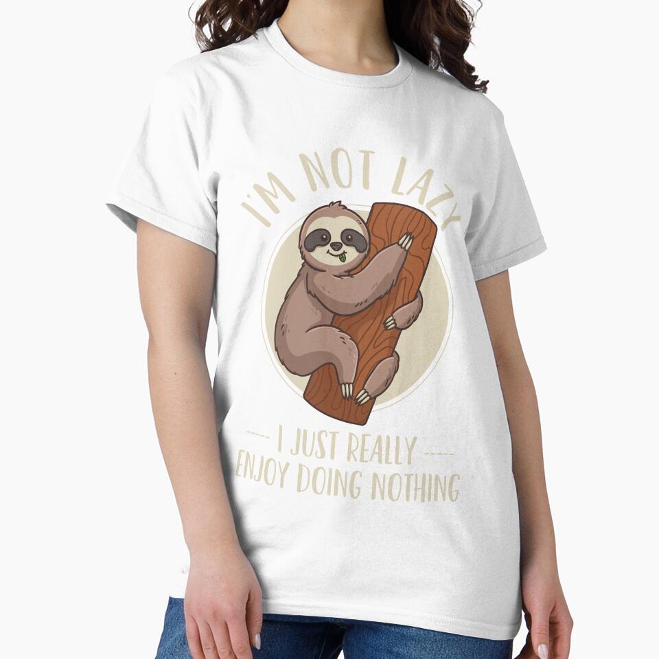 Sloth Lazy Sloth by CreativeGiftShp Unisex , , , Long Sleeve Tee