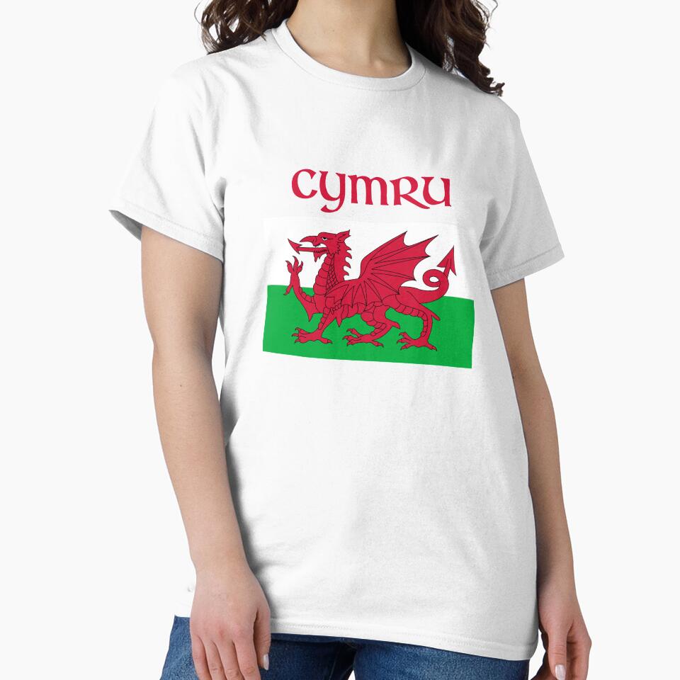Wales Dragon Flag Welsh Retro Cymru Medieval by majuga Unisex , , , Long Sleeve Tee