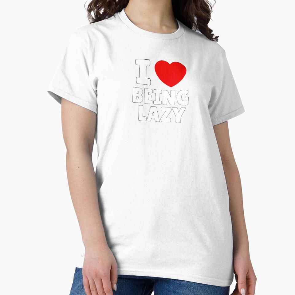 I Love Being Lazy by Itsheartshop Unisex , , , Long Sleeve Tee