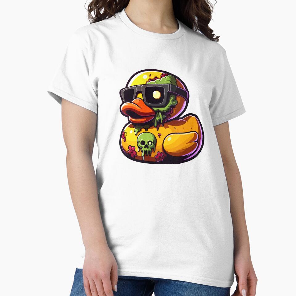 Duck Zombie by MangaCortaTees Unisex , , , Long Sleeve Tee
