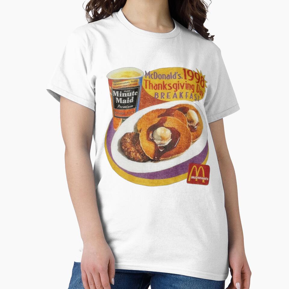 McD's Thanksgiving Breakfast 1998 Vintage Repop by StrangeBootique Unisex , , , Long Sleeve Tee