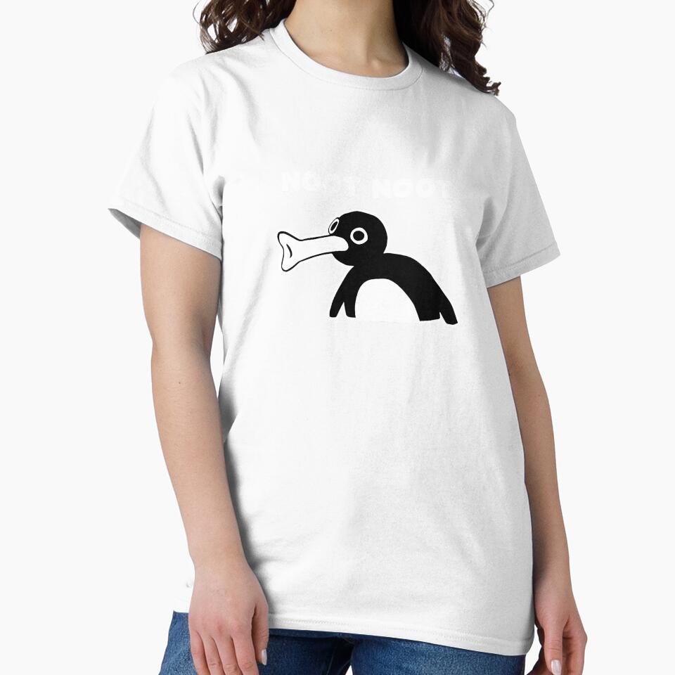 Noot Noot Pingu Meme (Black BG) by FilipeFerreira Unisex , , , Long Sleeve Tee