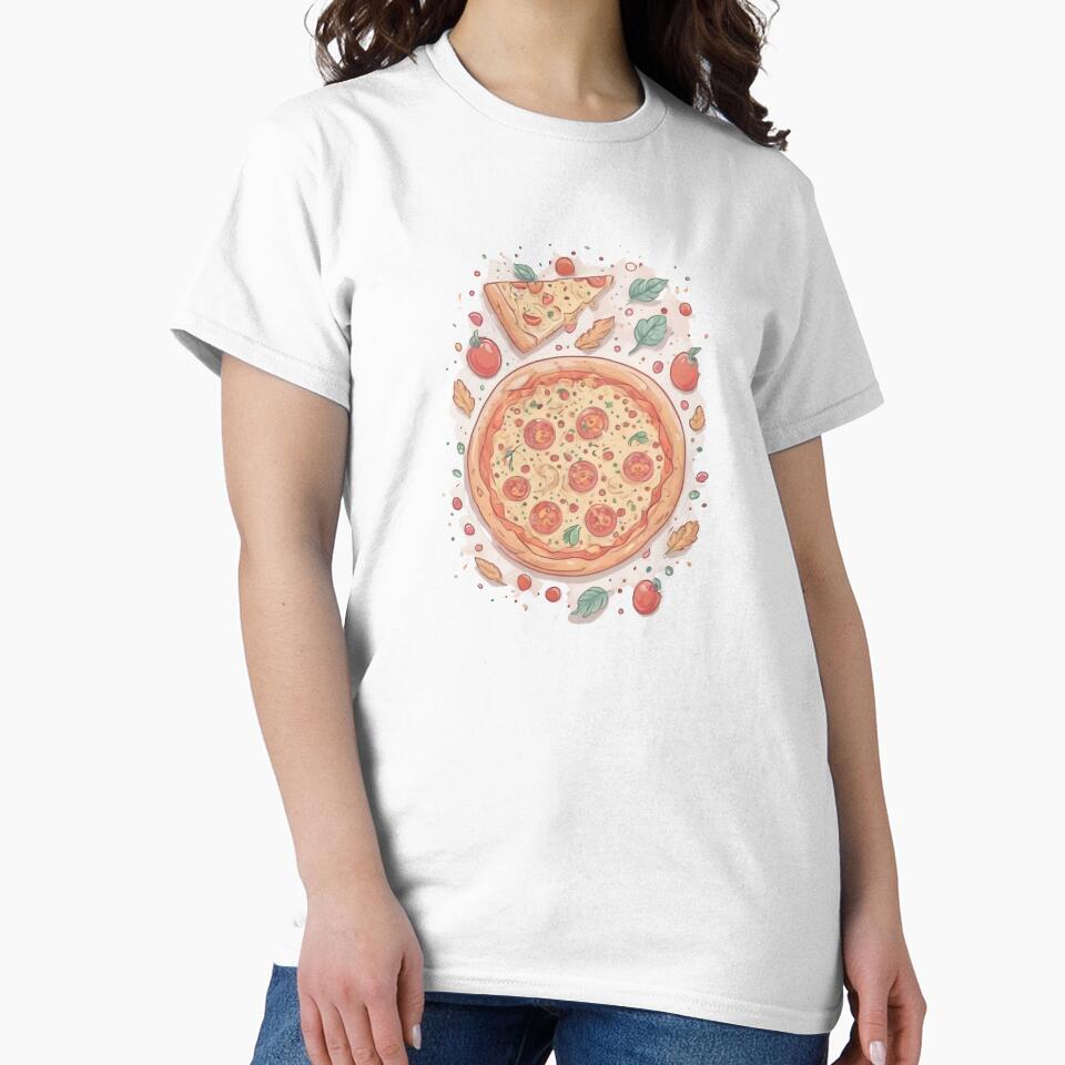 Cute Pastel Pizza by Itsheartshop Unisex , , , Long Sleeve Tee