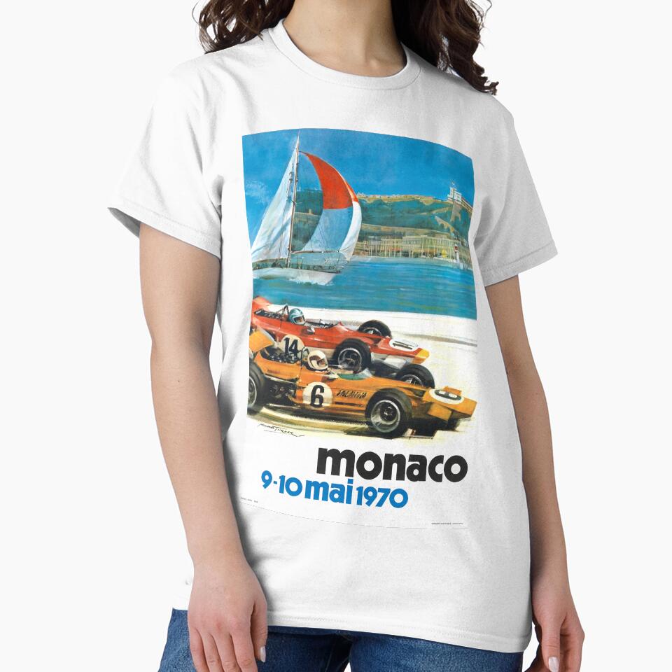 1970 Monaco Grand Prix Racing Poster by retrographics
