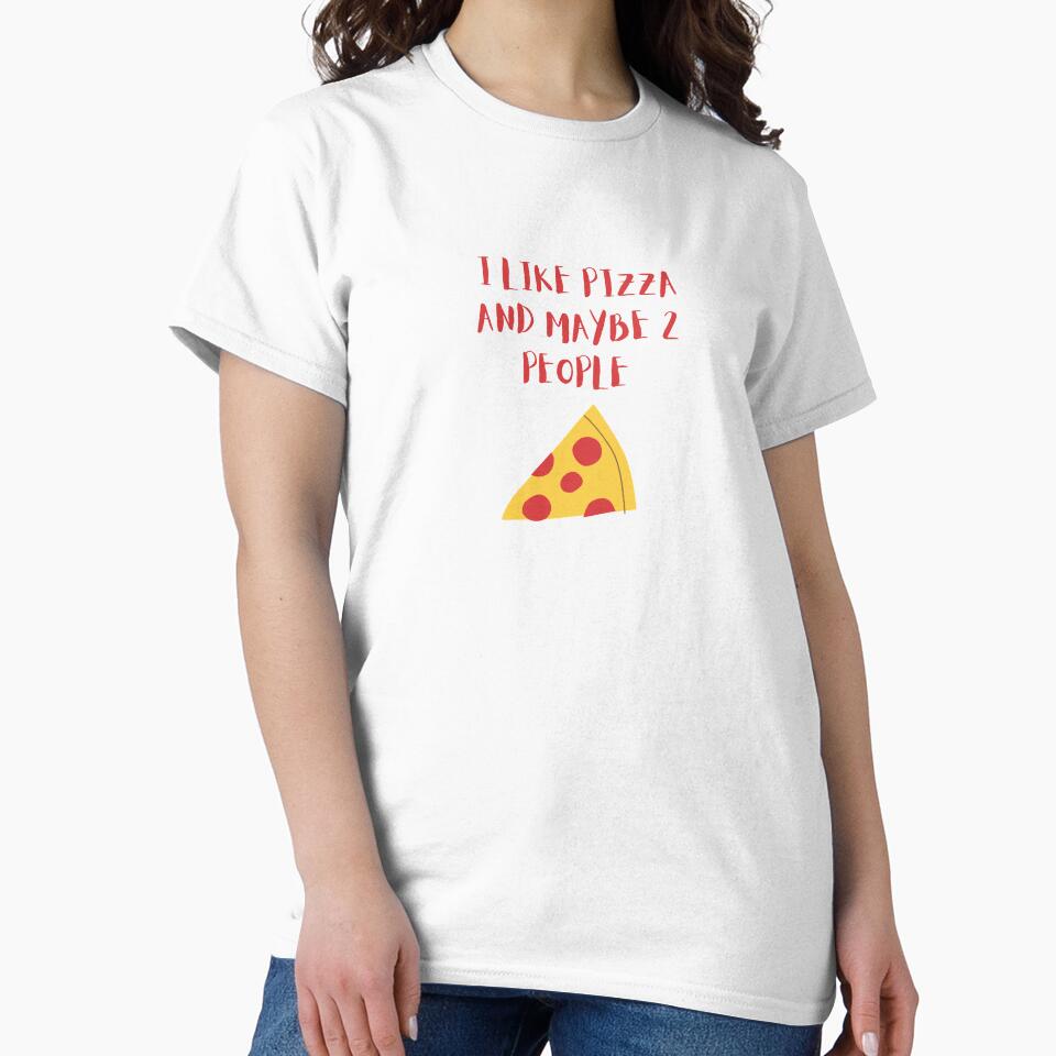 I LIKE PIZZA AND MAYBE 2 PEOPLE birthday gift by GBDesigner Unisex , , , Long Sleeve Tee