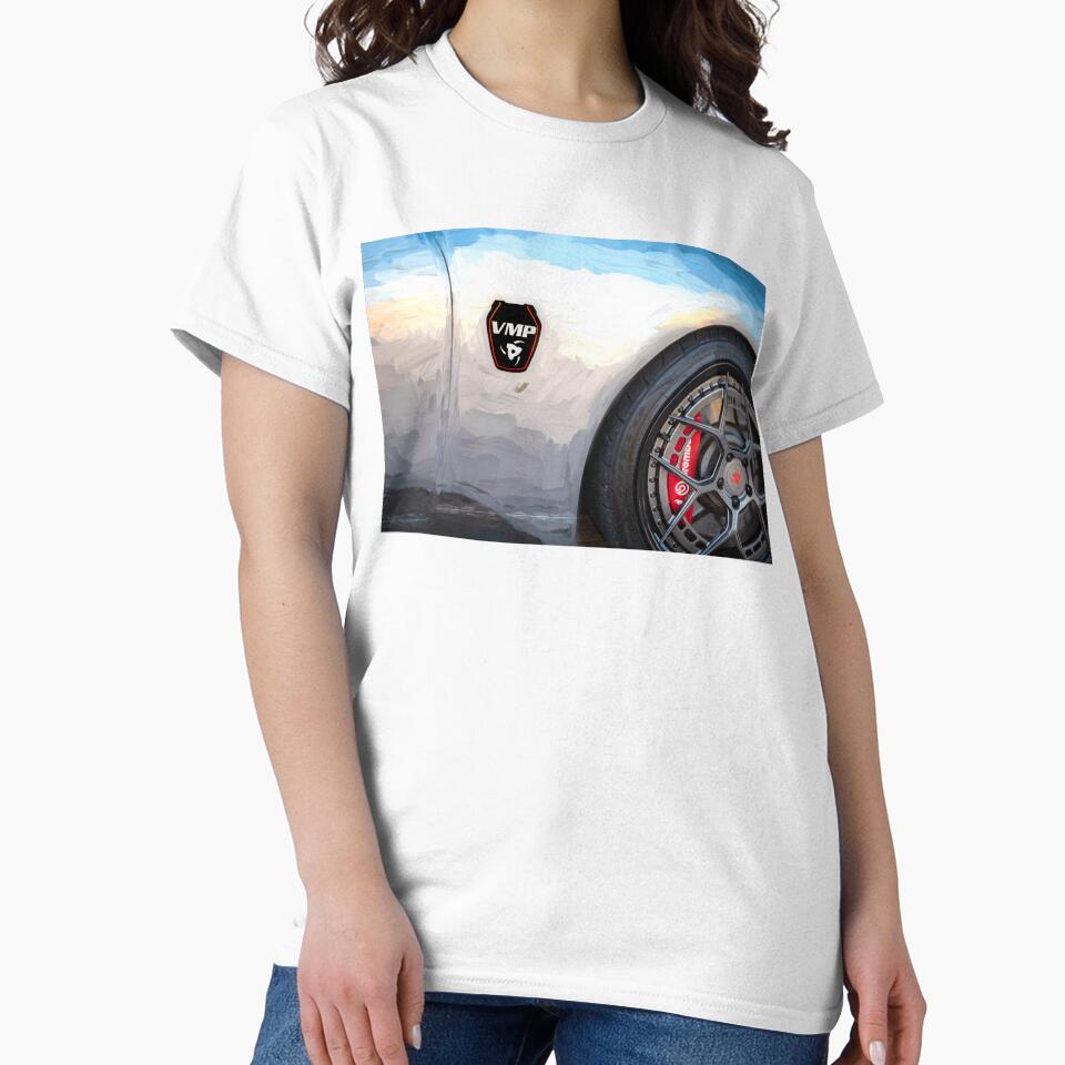 2024 Silver Ford Mustang Premium VMP X120 by RichFrancoCars Unisex , , , Long Sleeve Tee