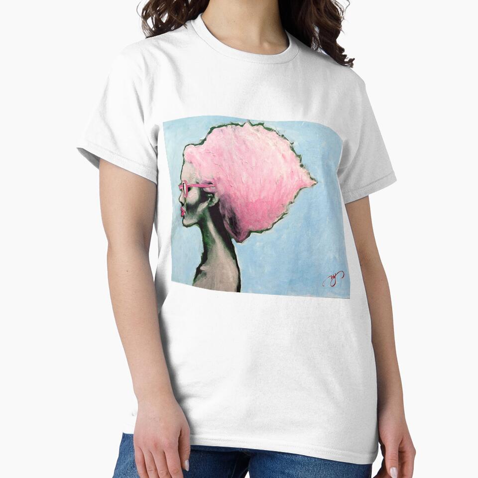 Cotton Candy Hair by Haelyn Y Unisex , , , Long Sleeve Tee