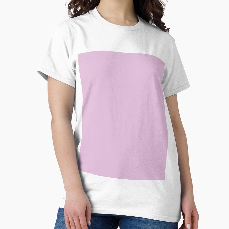 Plain Solid Color Chic Pink Medium Pink Pastel Pink by mimihuang creations Unisex , , , Long Sleeve Tee