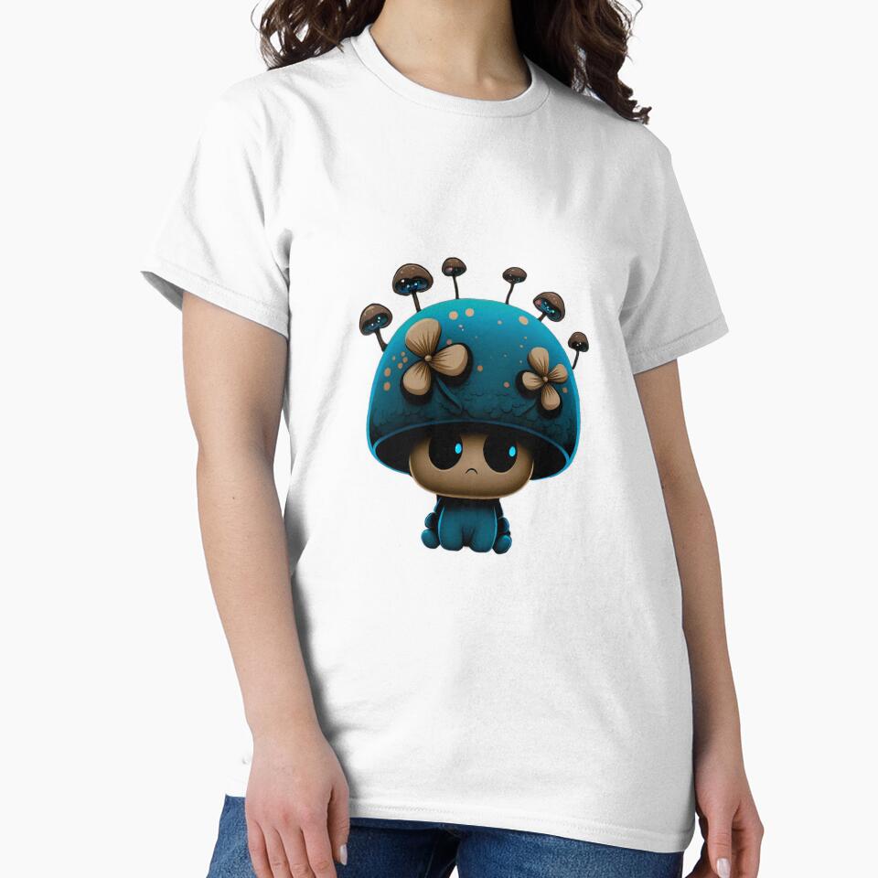 spring mushroom. Drawing of hallucinating mushrooms. mushroom art. by Cute-and-Co