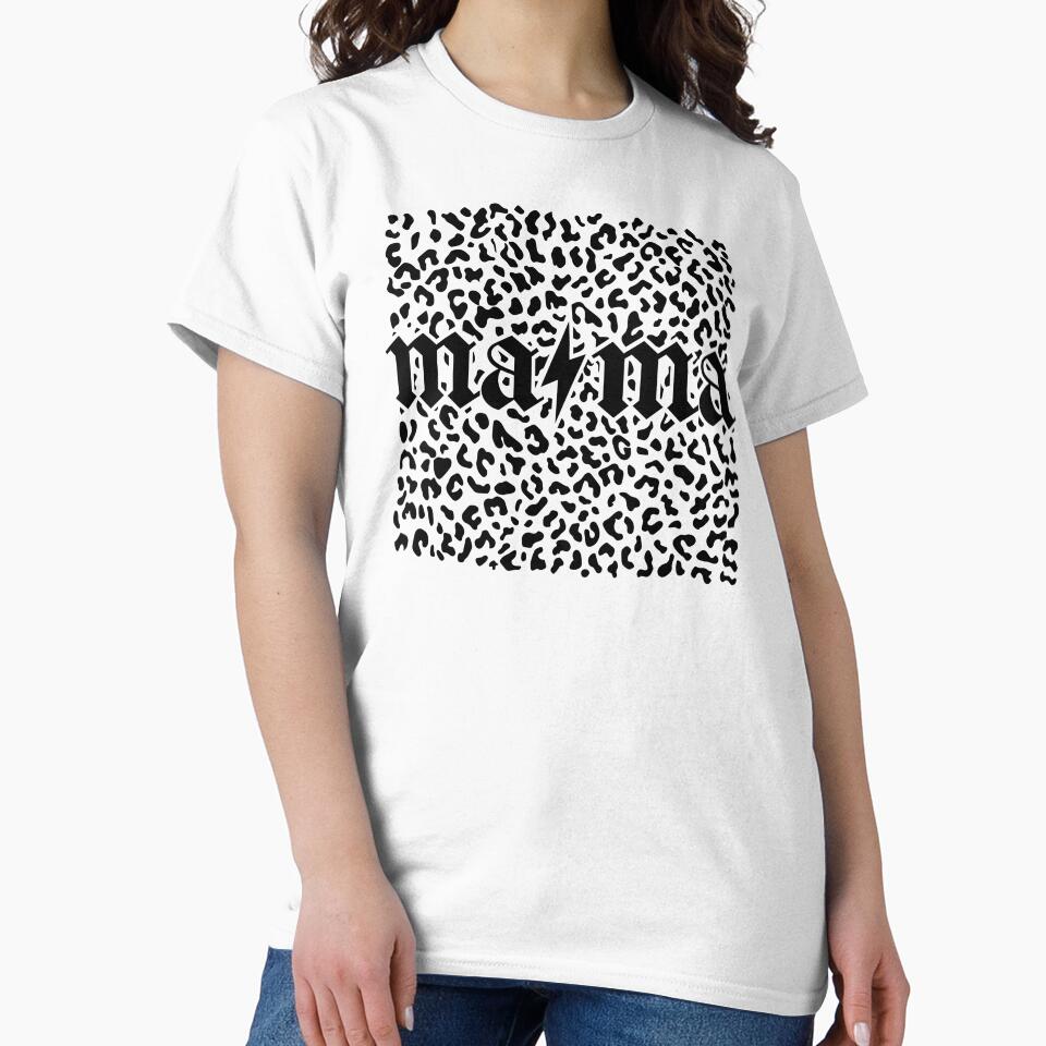 Mama Leopard Cheetah by krystalRomanart Unisex , , , Long Sleeve Tee