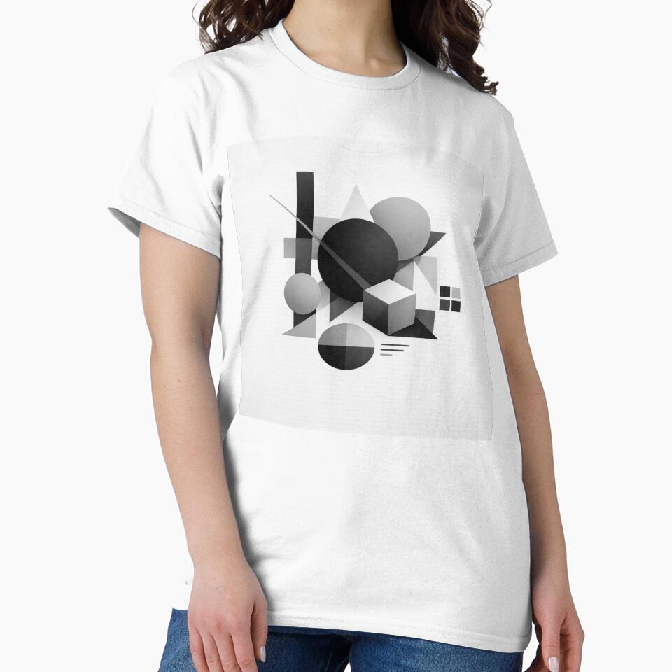 Geometric Composition in Monochrome Balance by JuViRo