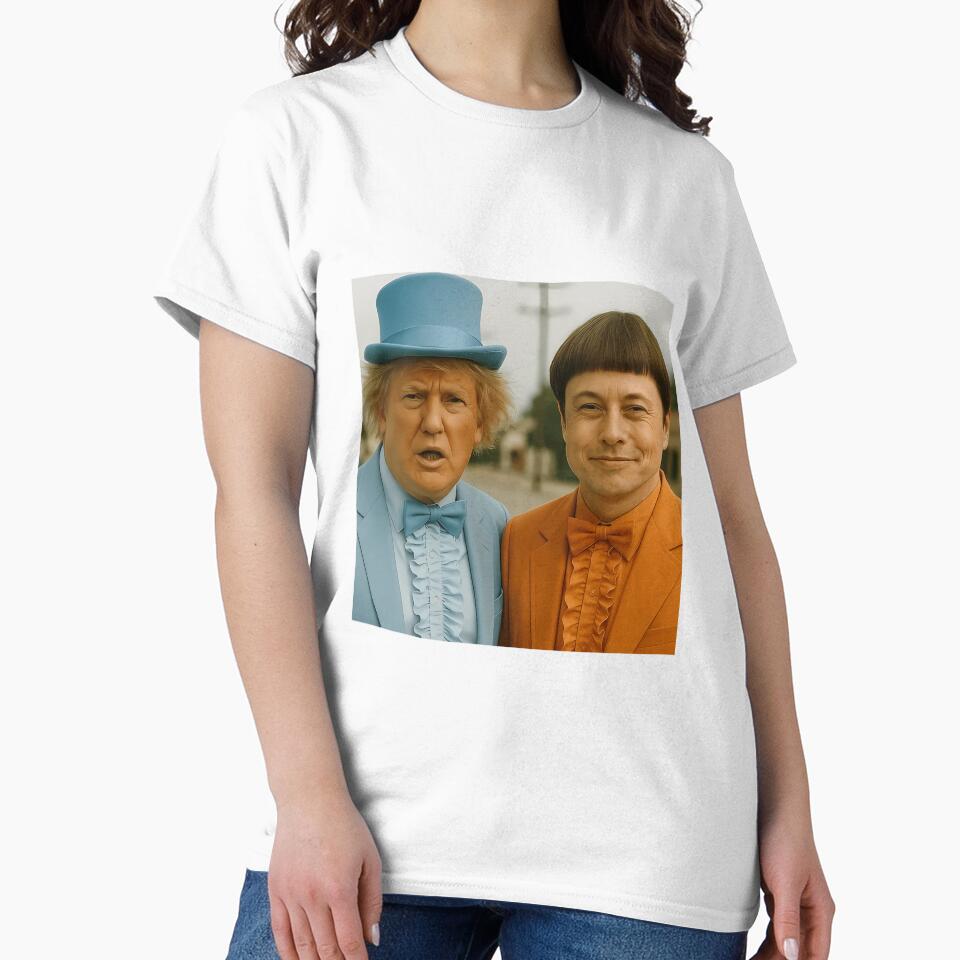 Dumb Dumber Donald Trump Elon Musk Meme by athamuguta7 Unisex , , , Long Sleeve Tee