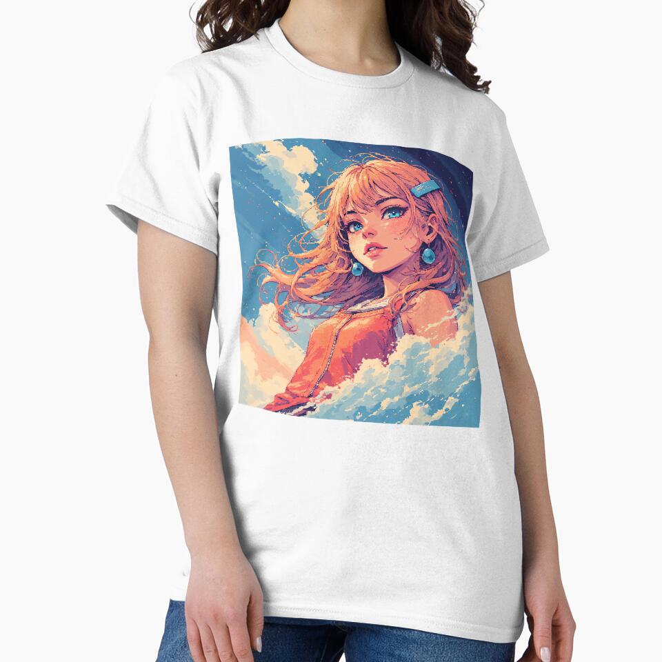 Retro Beautiful Girlv by pexoboy Unisex , , , Long Sleeve Tee