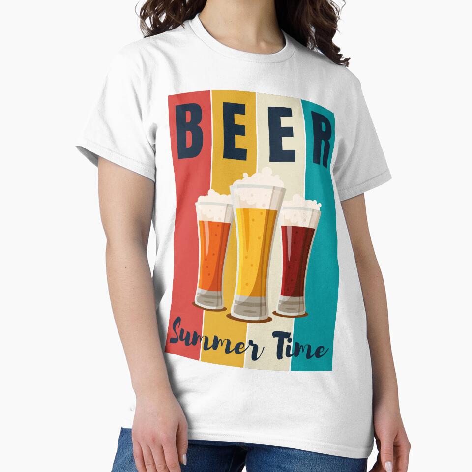 Summer Time is Beer Time by DesignedToATee Unisex , , , Long Sleeve Tee