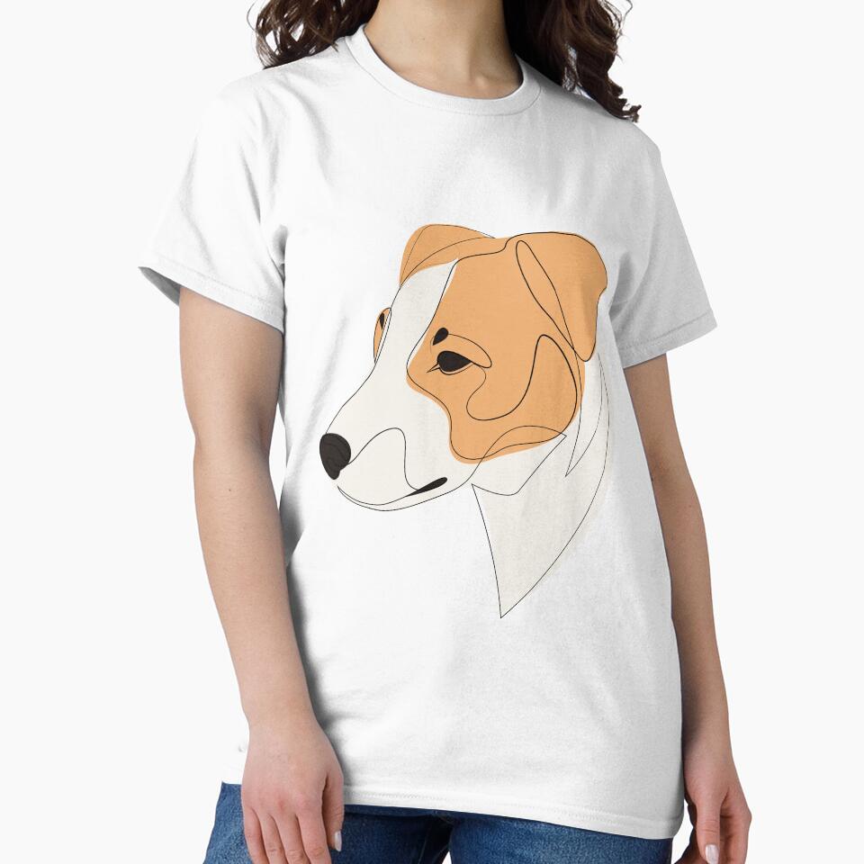 Jack Russell Terrier - continuous line by addillum