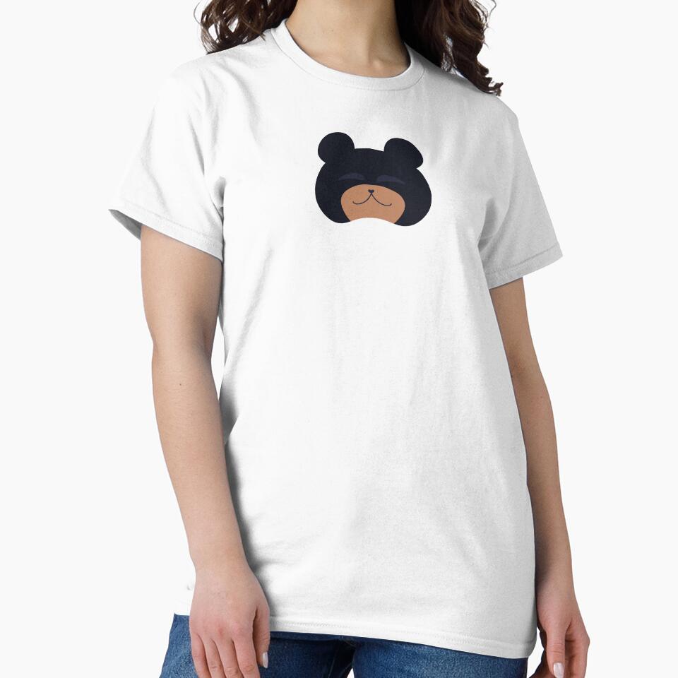 Black Bear in Blue by Koi F1ghter Unisex , , , Long Sleeve Tee