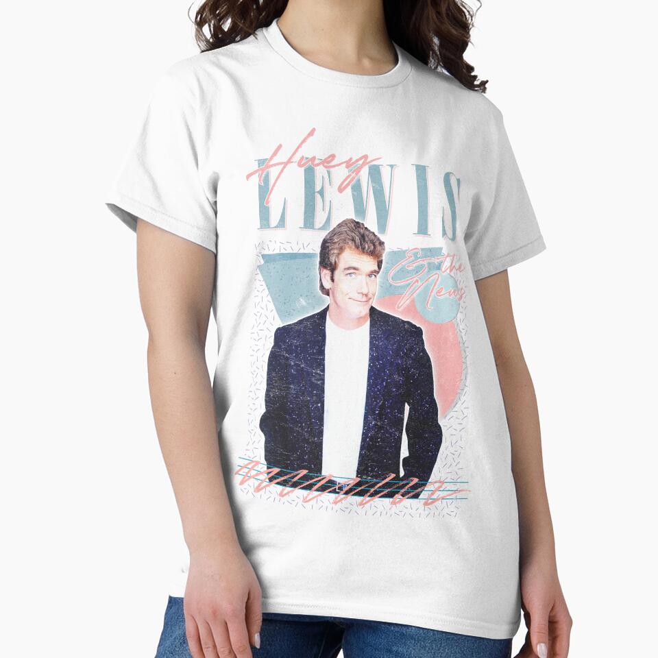 Huey Lewis & The News // 80s Retro Faded Style Design by AestheticNow Unisex , , , Long Sleeve Tee