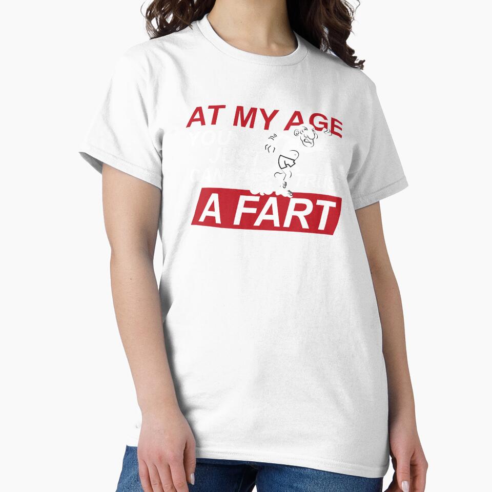 Old Man Fart Joke design | Can't Trust a Fart | Funny Tee by Lisbob Unisex , , , Long Sleeve Tee