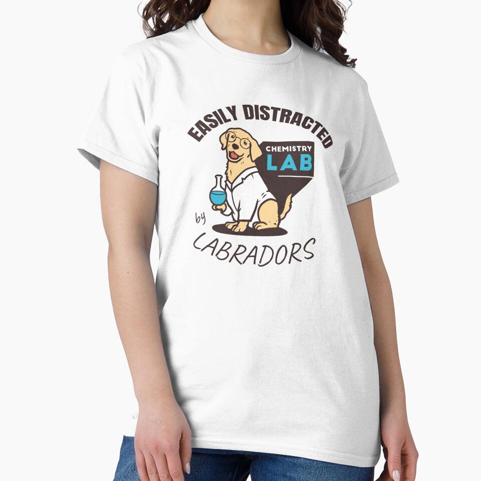 Easily distracted by Labradors by Wooden-rack Unisex , , , Long Sleeve Tee