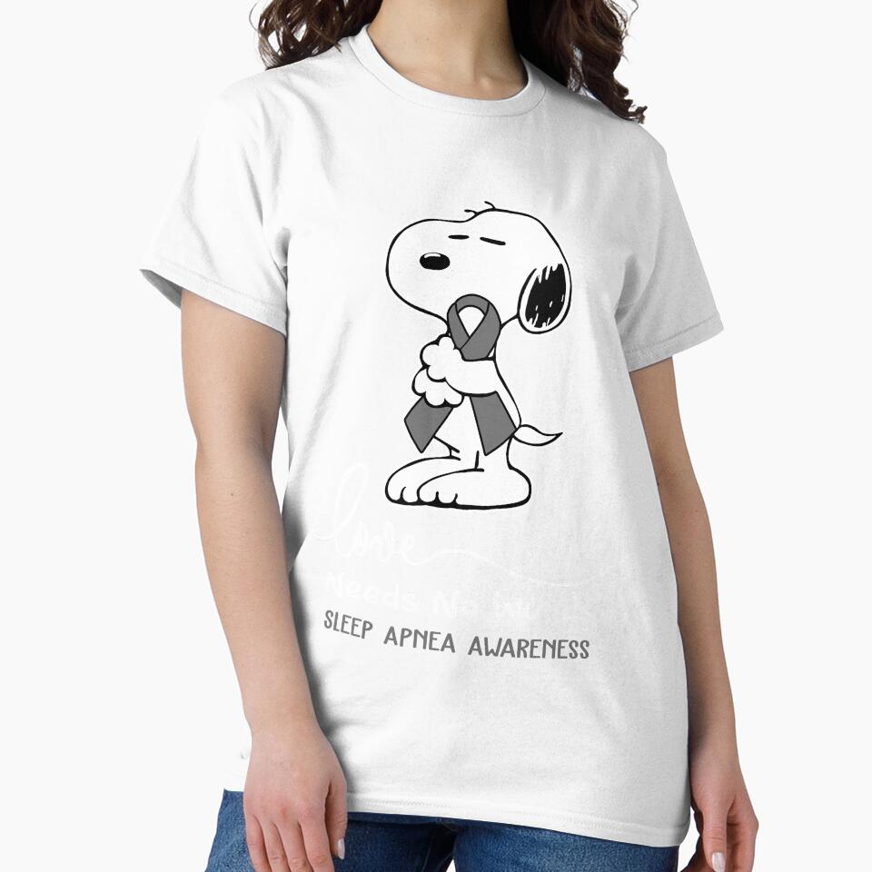 Sleep Apnea Awareness - LOVE NEEDS NO WORDS by Elise-Chapman Unisex , , , Long Sleeve Tee