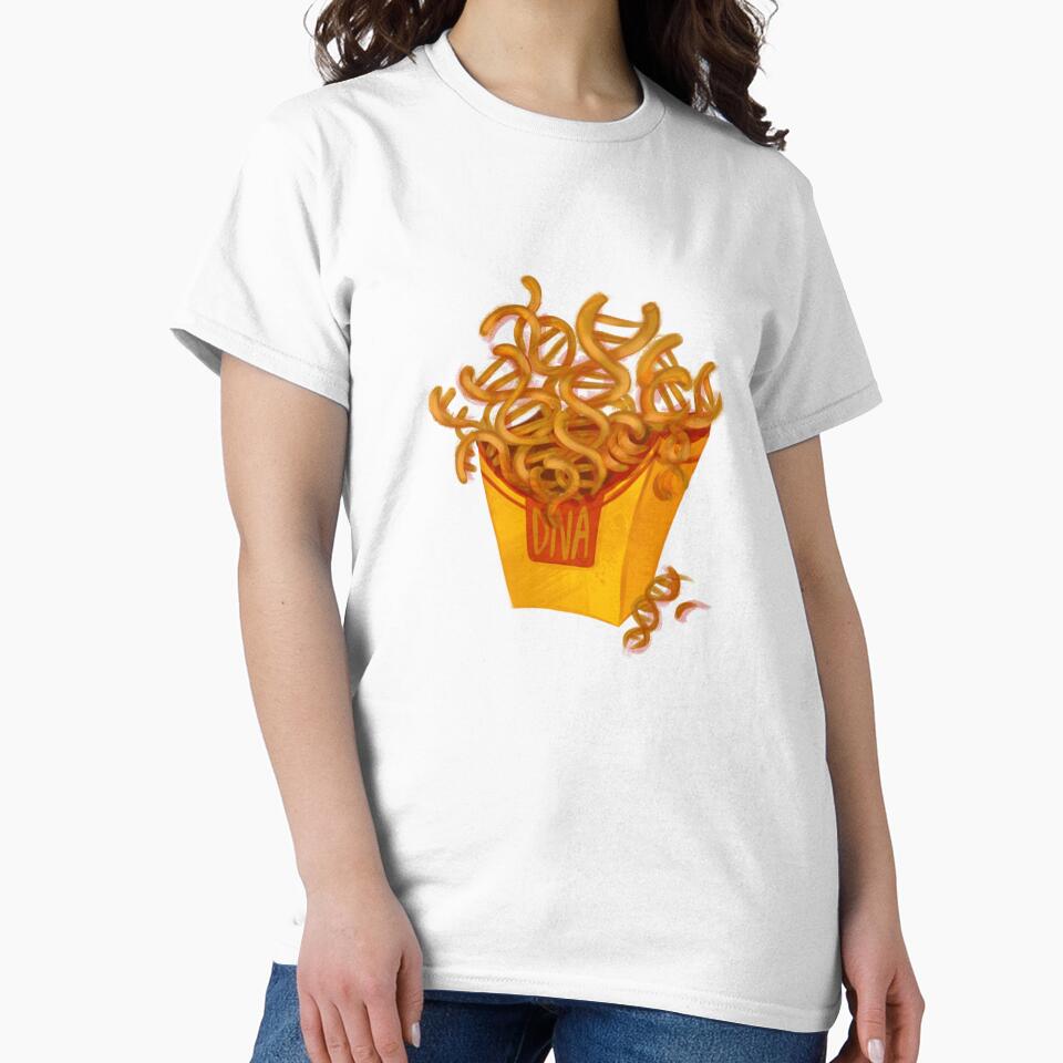 DNA helix curly fries by GalaxyChicken Unisex , , , Long Sleeve Tee