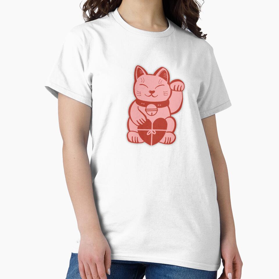 Kawaii Lucky Fortune Cat by artyoakes Unisex , , , Long Sleeve Tee