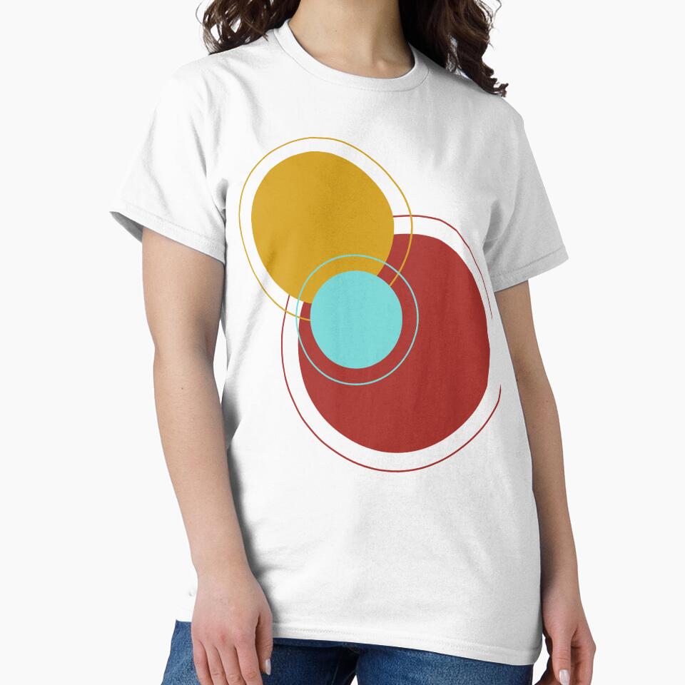 Overlapping Circles - Bauhaus Mid Century Geometric Art 2 by ZorianArt