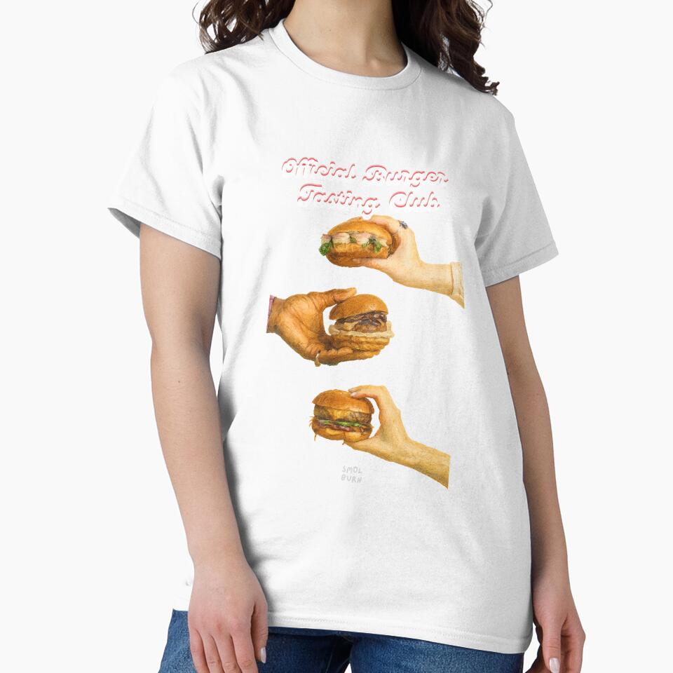 Official Burger Tasting Club – Funny Foodie Friends Design for Burger Lovers by smolburndesign