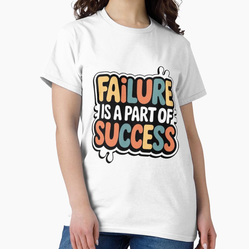 Failure Is a Part of Success Typography Design by Craft99 Unisex , , , Long Sleeve Tee