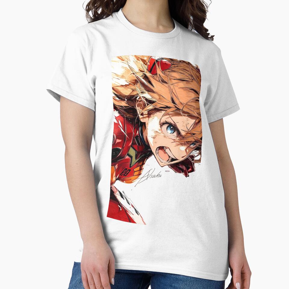 Fiery Anime Pilot Action Art | Dynamic Mecha Manga Character Illustration by Dyan4 Unisex , , , Long Sleeve Tee
