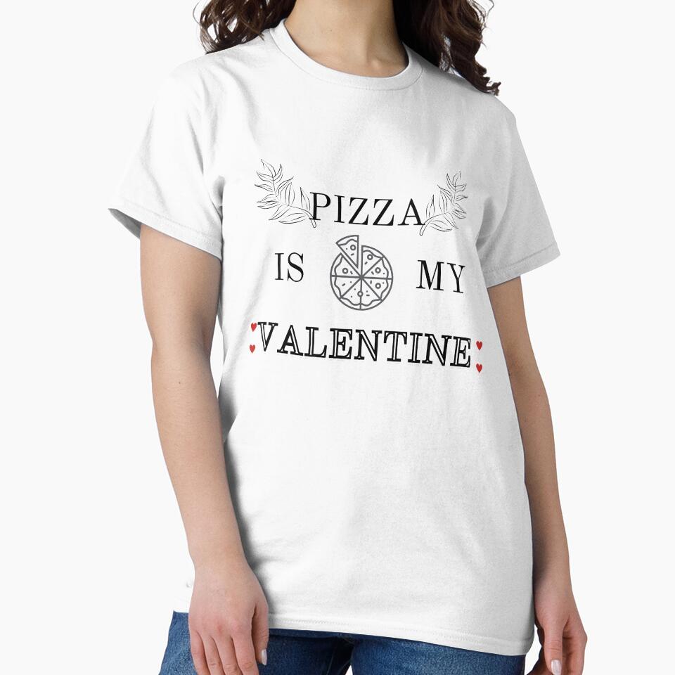Pizza Is My Valentine by Tendus Unisex , , , Long Sleeve Tee