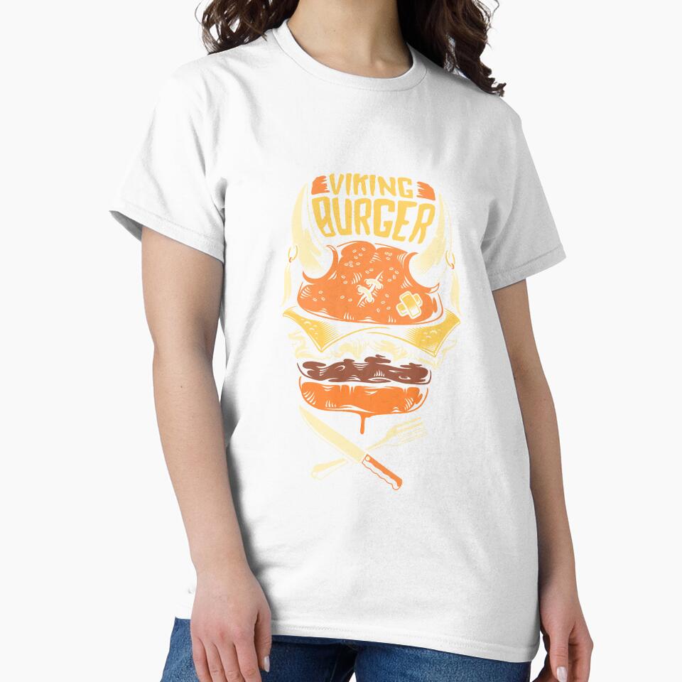 Viking Burger - Viking Lover by Studio Six Unisex , , , Long Sleeve Tee