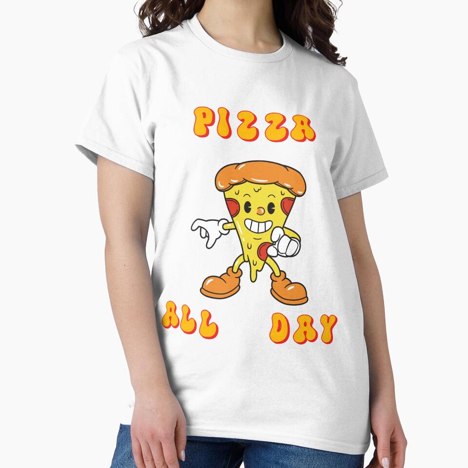 Pizza All Day by Kaidynz Unisex , , , Long Sleeve Tee