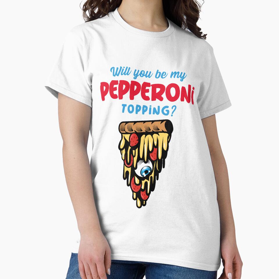 Will You be My Pepperoni Topping by Balkanfood Unisex , , , Long Sleeve Tee