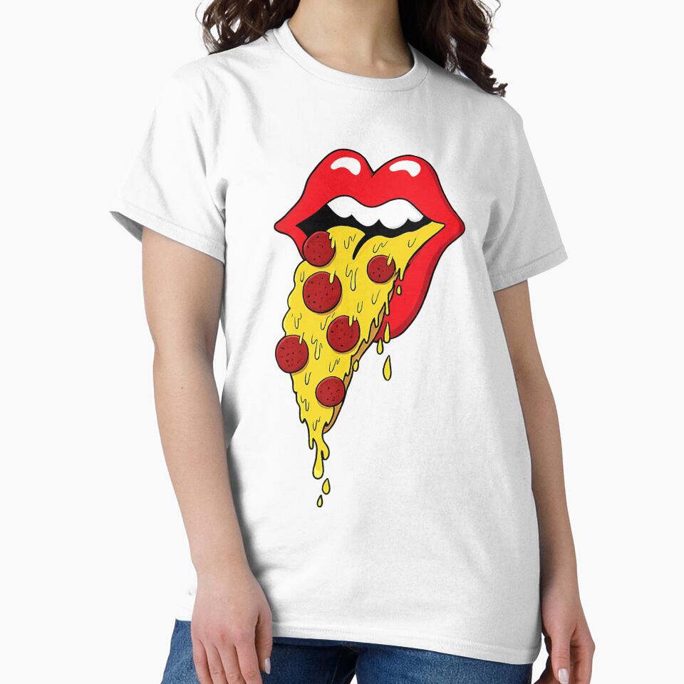 Pizza lips by YChangShop Unisex , , , Long Sleeve Tee