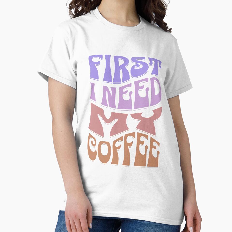 First I Need My Coffee by Ricardo Landeros Unisex , , , Long Sleeve Tee