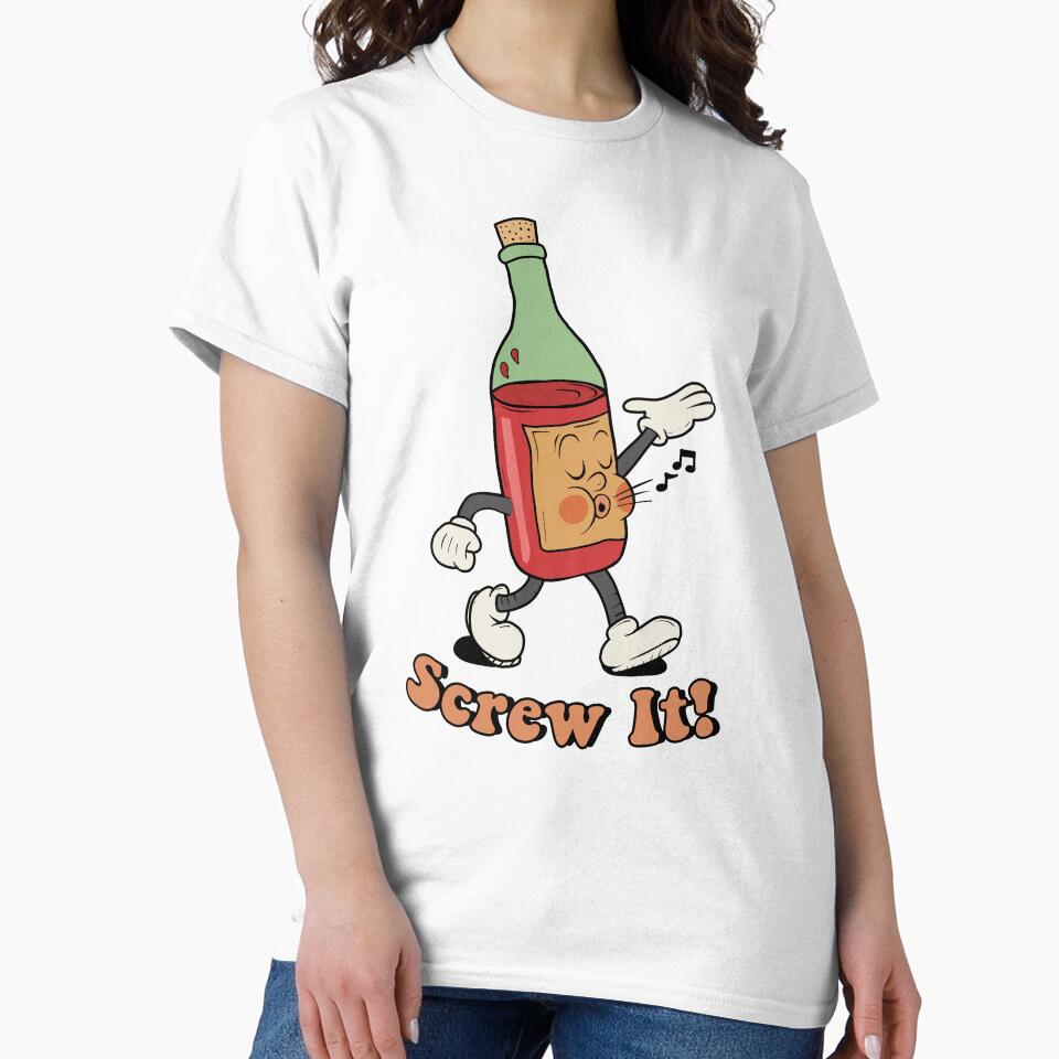 Screw it - Wine by ValentinaHramov Unisex , , , Long Sleeve Tee
