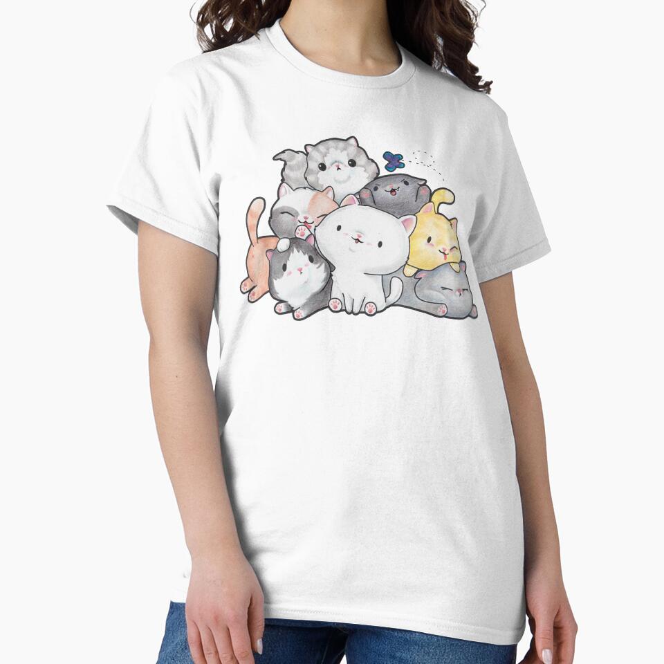 Pile of Kittehs by LyddieDoodles Unisex , , , Long Sleeve Tee