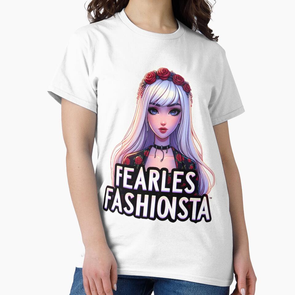 Fearless Fashionista she is Cute angel by adambus Unisex , , , Long Sleeve Tee