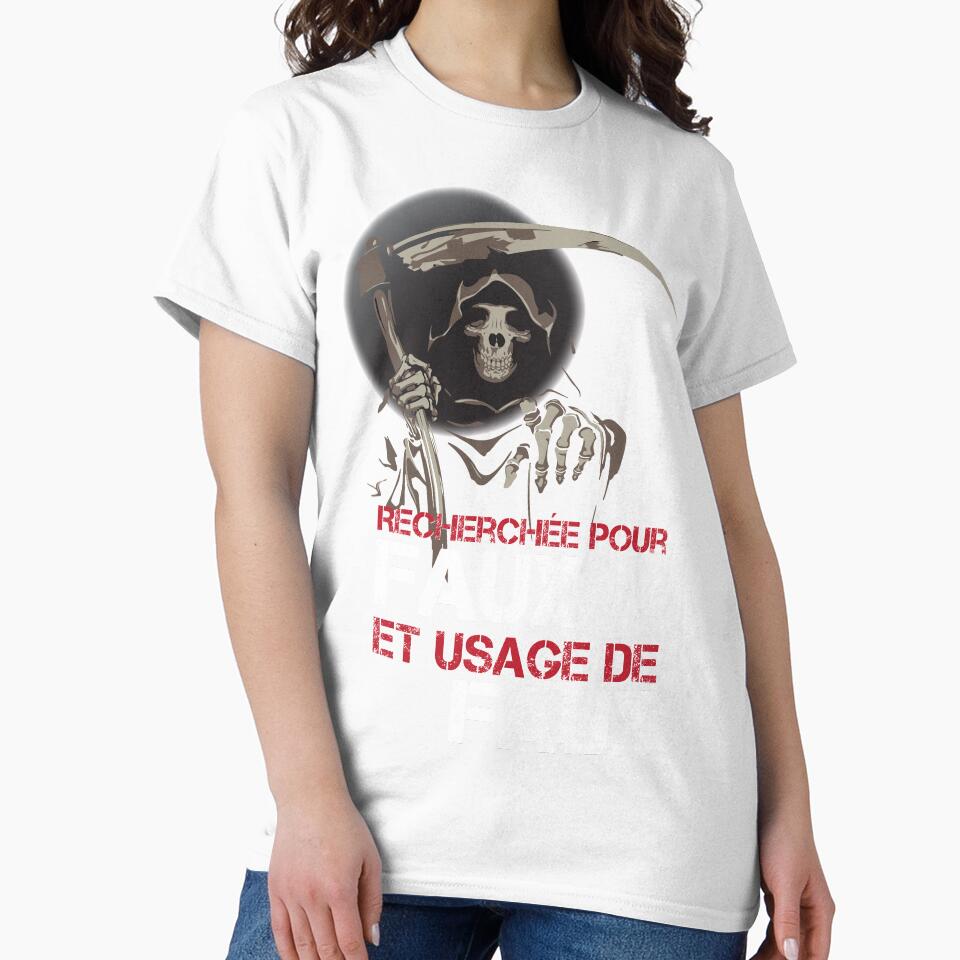 Wanted for forgery and use of forgery by Frangotier Unisex , , , Long Sleeve Tee