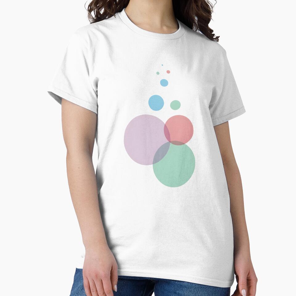 Minimal Overlapping Circles | Soft Pastel Abstract by Harbor-Pixel