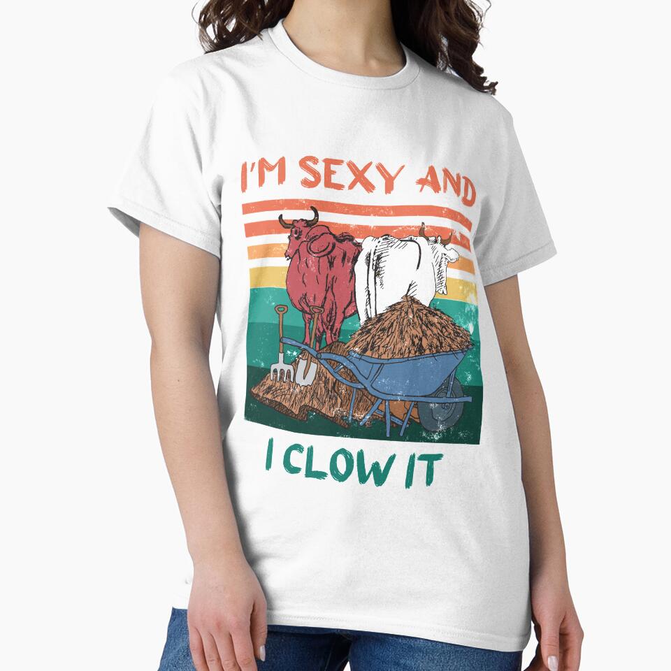 Vintage Cattle Dung Clow Cow Manure Ranch Owner Sexy Farmer by TheAplus Unisex , , , Long Sleeve Tee